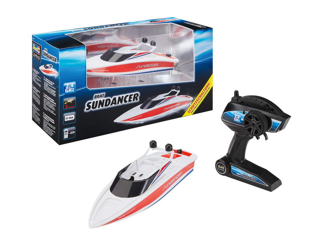 Revell RC Boot Sundancer, mit Schutzschaltung - die Propeller Laufen erst im Wasser Control Ferngest