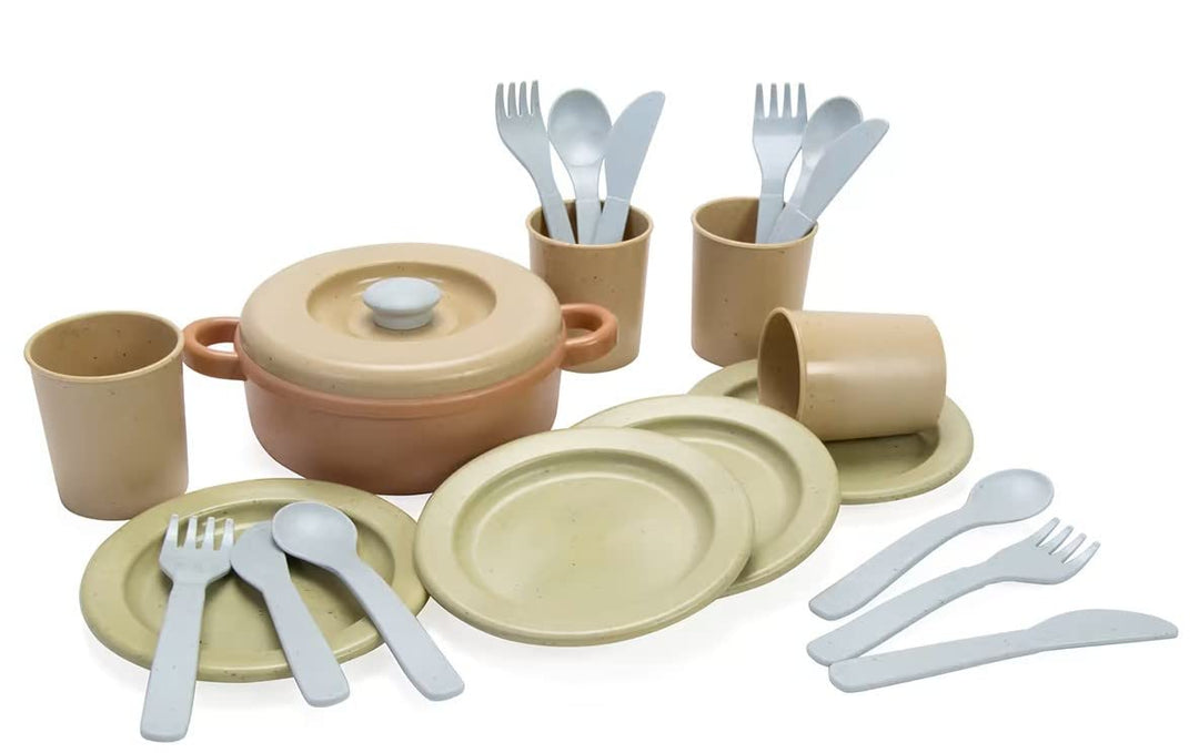 Dantoy - Bio Speiseset – Ab 2 Jahre - Spielzeug 22 stück - Zum Spielen und Lernen - Drinnen und drau