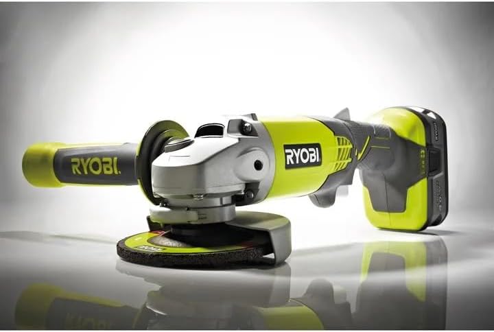 Ryobi ZRP421 ONE Plus 18 V kabelloser Winkelschleifer 10,4 cm (4 1/2 Zoll) (blankes Werkzeug)