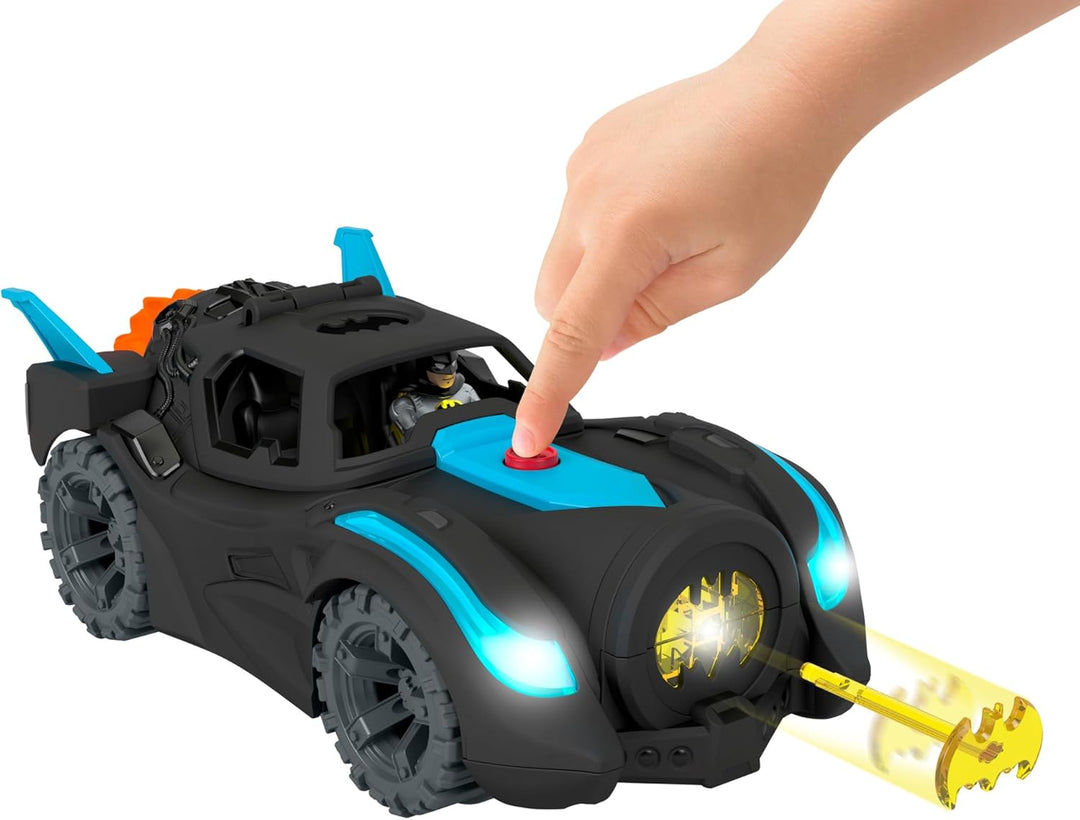 Fisher-Price Imaginext HGX96 - DC Super Friends Lights & Sounds Batmobile, Spielzeug ab 3 bis 8 Jahr