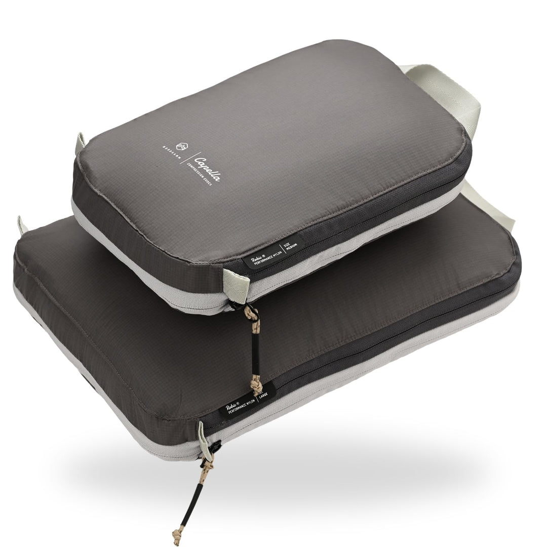 NORDKAMM® Profi-Packtaschen mit Kompression, Ultraleichtes Koffer-Organizer Set, Packing Cubes aus w
