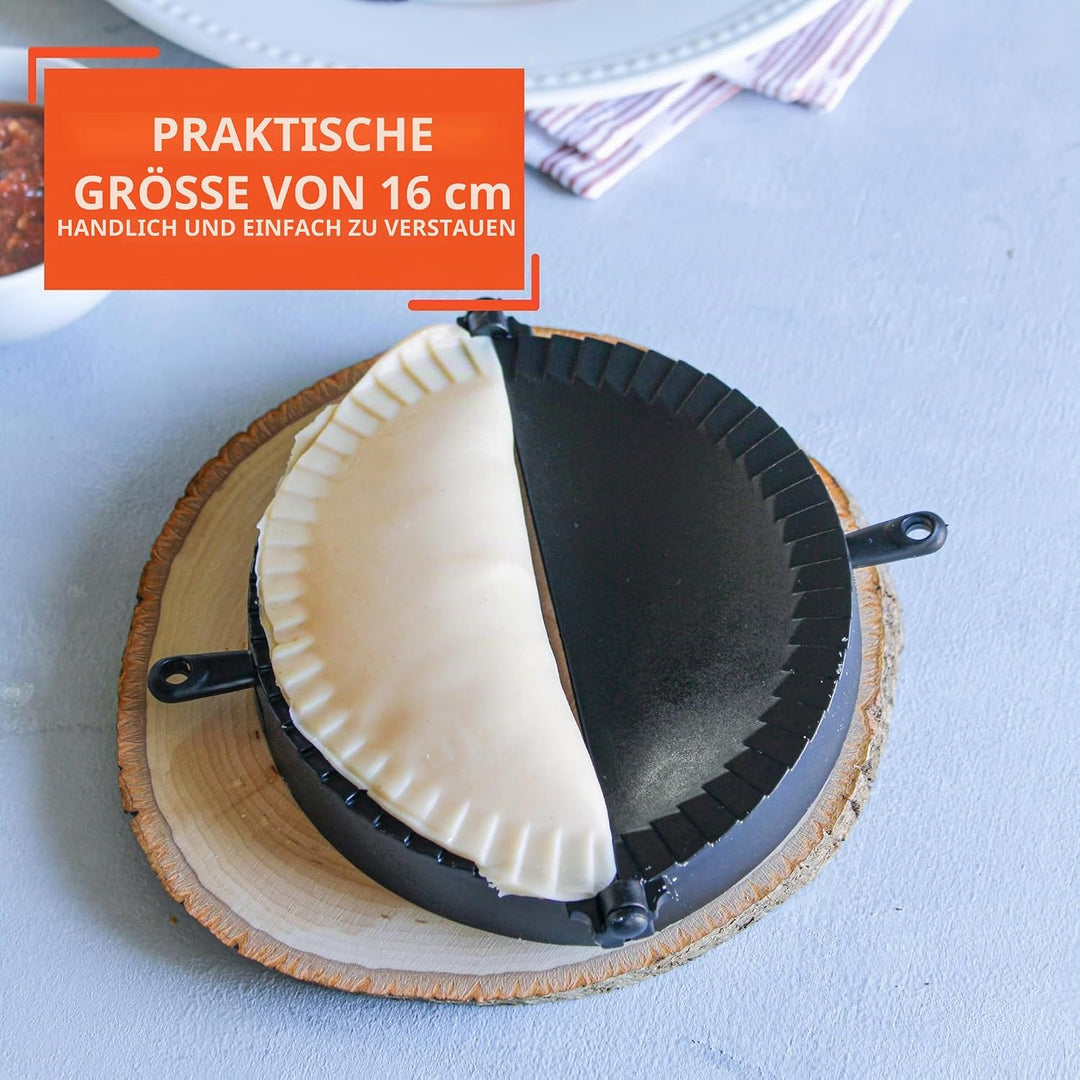 Imusa USA IMU-71006W Jumbo-Form, einfach zu bedienen, Kunststoff, Empanada-Form, Schwarz