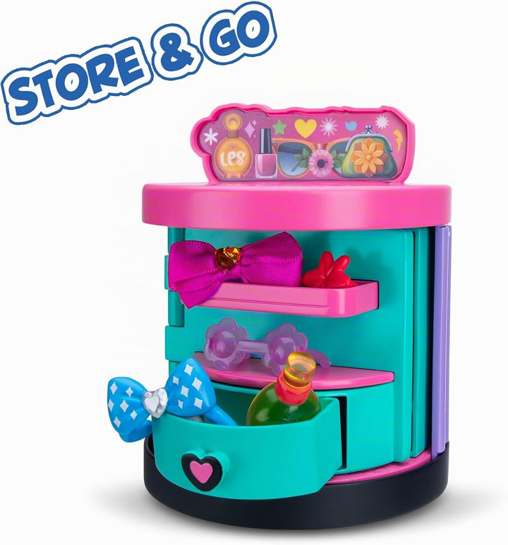 Littlest Pet Shop - Sweet and Style Set - 4-in-1 Boutique - Pack mit 3 Tieren, 15 Zubehörteilen, 1 K