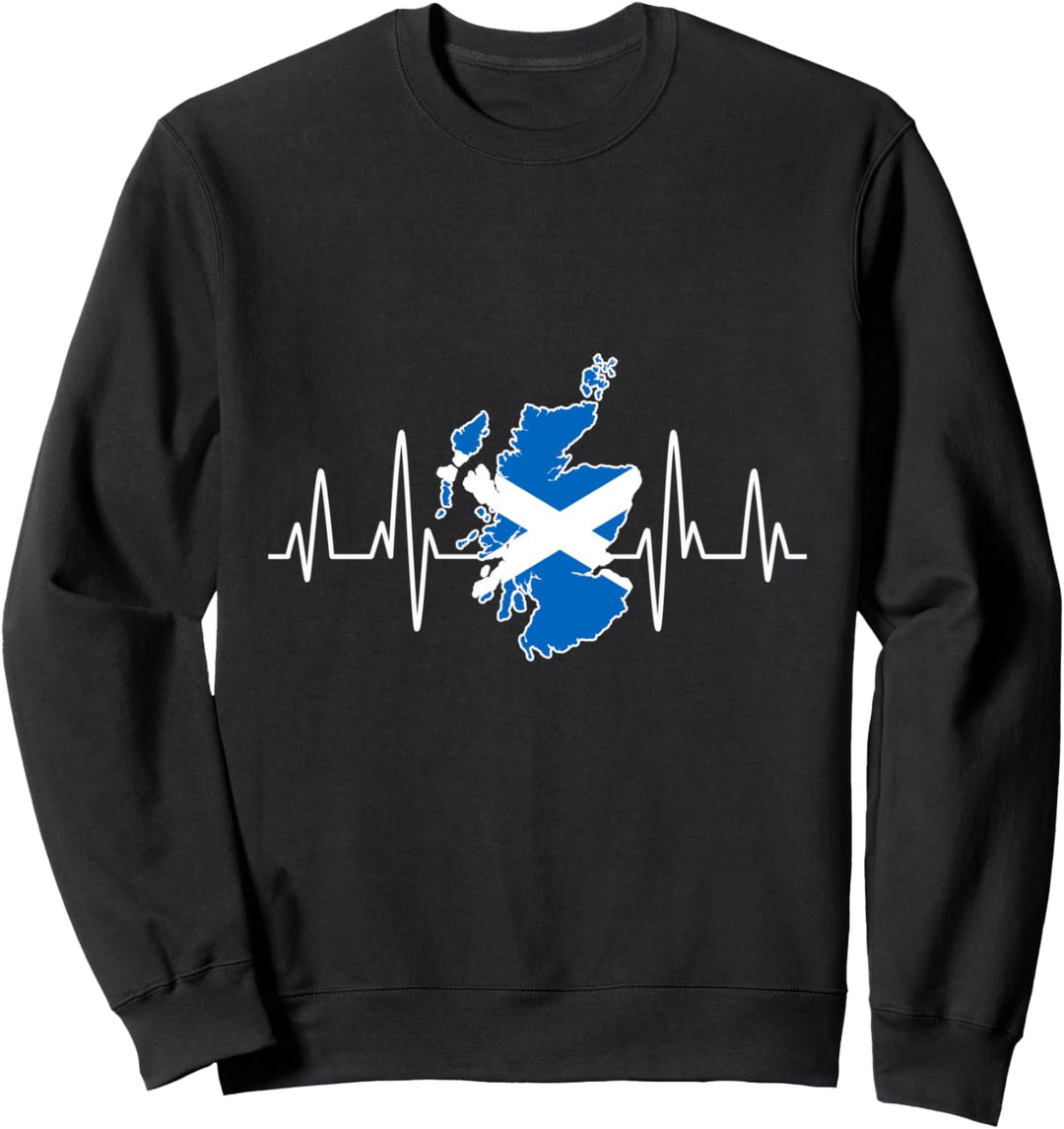 Schottland Urlaub Herzschlag Schotte Scotland Sweatshirt