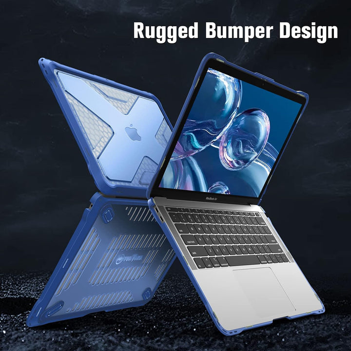 Fintie Hülle kompatibel mit MacBook Air 13 (2018-2020 Version) A2337(M1)/A2179/A1932, Ganzkörper-Rug
