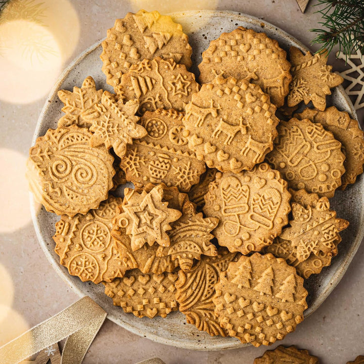 WEIHNACHTSSPASS 3-er SET Kinder Nudelhölzer Teigrolle für hausgemachtes Gebäck. Weihnachten Teigroll