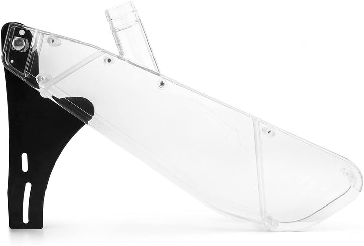 QWORK® Kunststoff Blattschutz Spanhaube 12" für Kreissäge & Tischsägen, mit transparentem Staubschut
