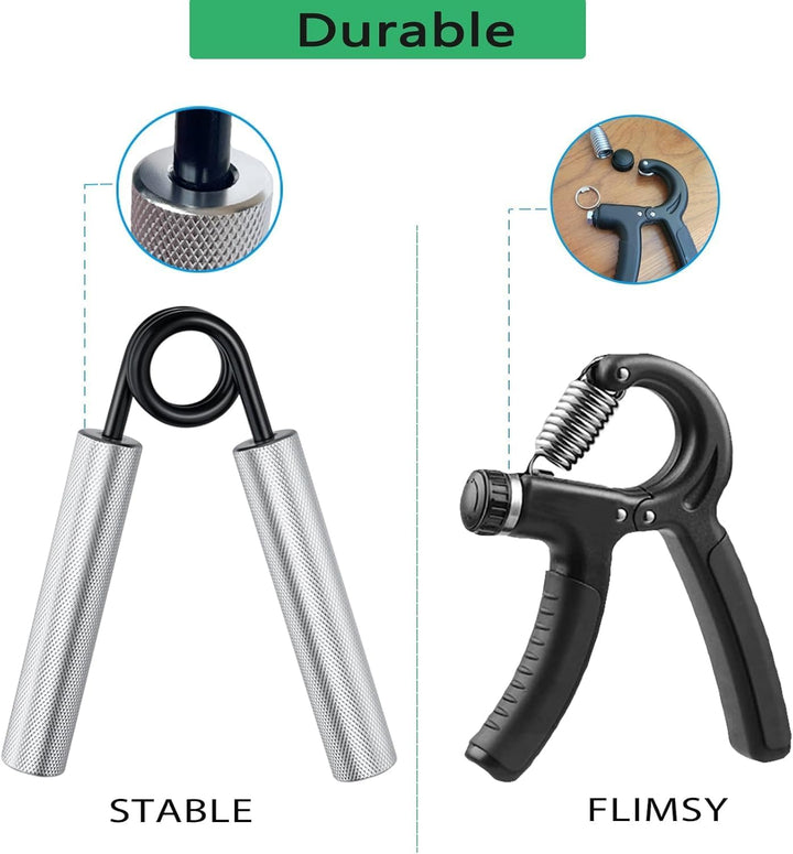 Handtrainer 4er-Set (50-200 LB), Rutschfester Unterarmtrainer, Langlebiger Griffkraft Trainer für Mu
