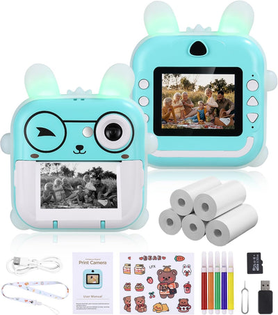 Sofortbildkameras Kinder, DigitalKamera, 2,4-Zoll-Bildschirm Kamera Kinder, HD Fotoapparat Kinder mi