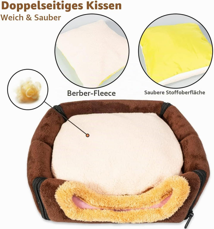 Pantula Meerschweinchen Bett Kuschelhöhle - Höhle Gemütliches gross Hamster Kleintier Bett Versteck