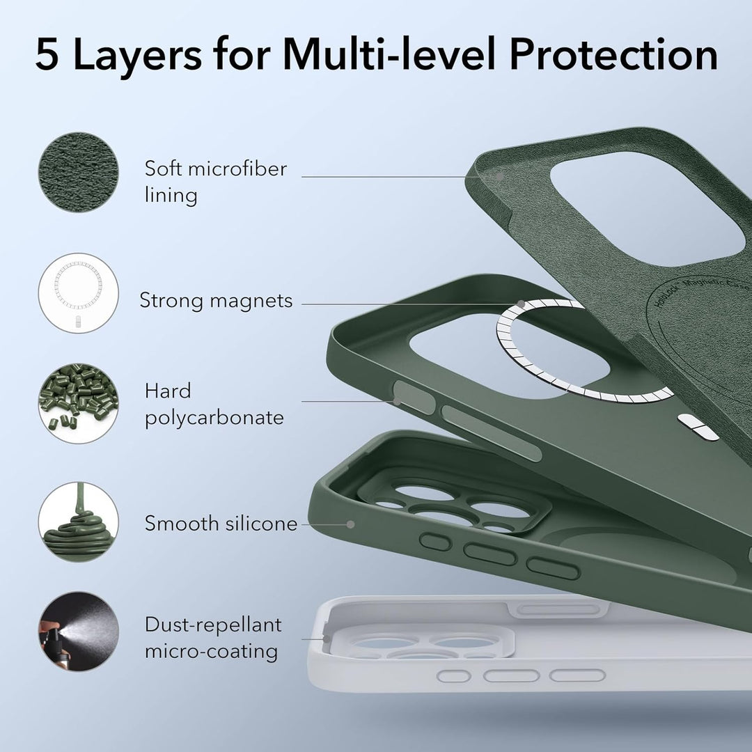 ESR für iPhone 15 Pro Max Hülle, Kompatibel mit MagSafe, Unterstützt Magnetisch Laden, Dünne für iPh