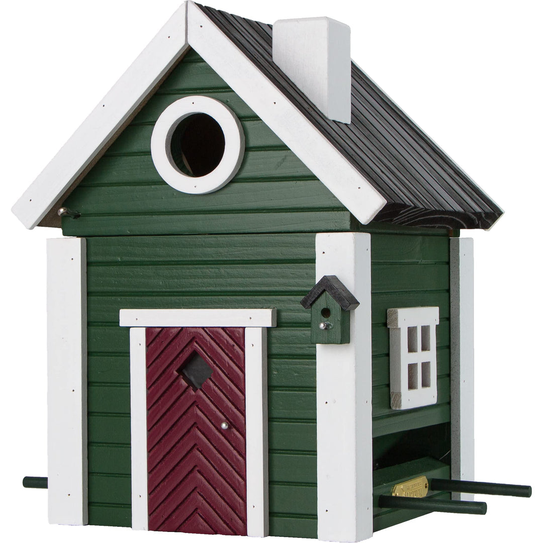 Wildlife Garden WG107 Multiholk Jagdhaus - Der Kombinierte Vogelfutterhaus und Nistkasten/Vogelhaus