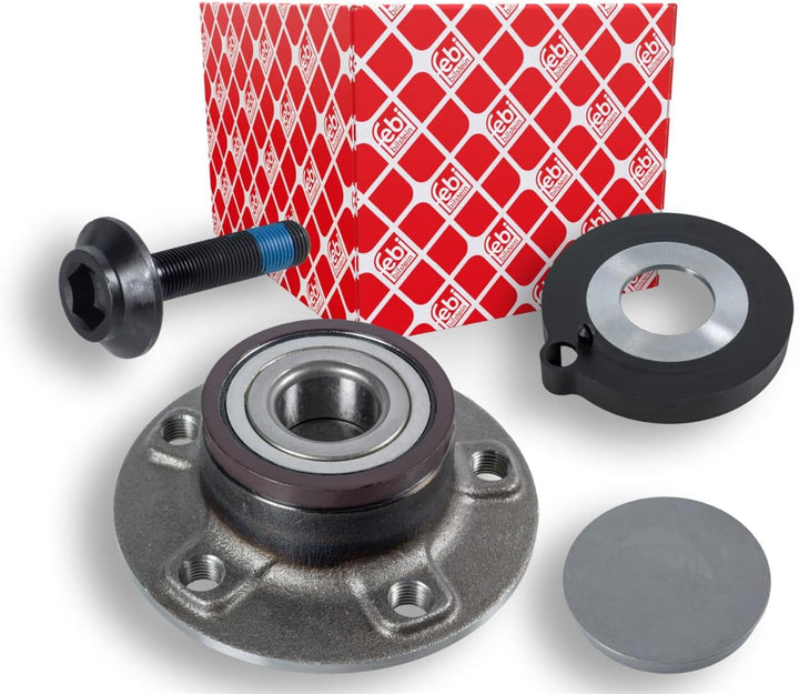 febi bilstein 36650 Radlagersatz mit Radnabe, Antriebswellenschraube und Staubkappe , 1 Stück