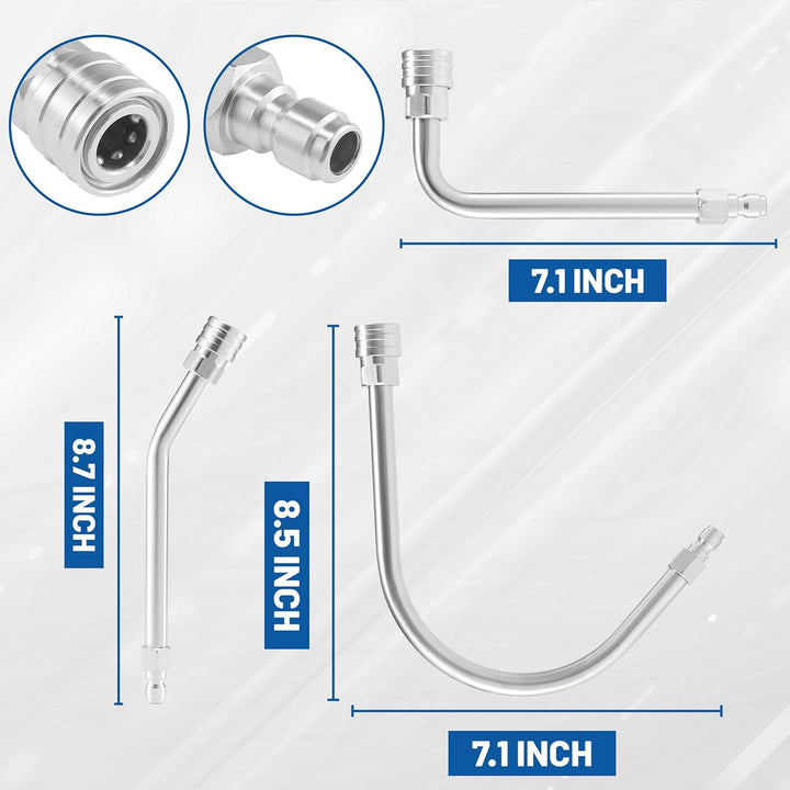 M MINGLE Hochdruckreiniger-Verlängerungslanze mit Adapter, kompatibel mit Karcher K-Serie (K2-K7), D
