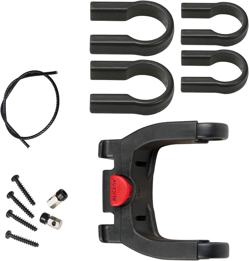 KlickFix House of Goods Lenkeradapter E für E-Bikes mit Displayverpackung, schwarz, universal - pass