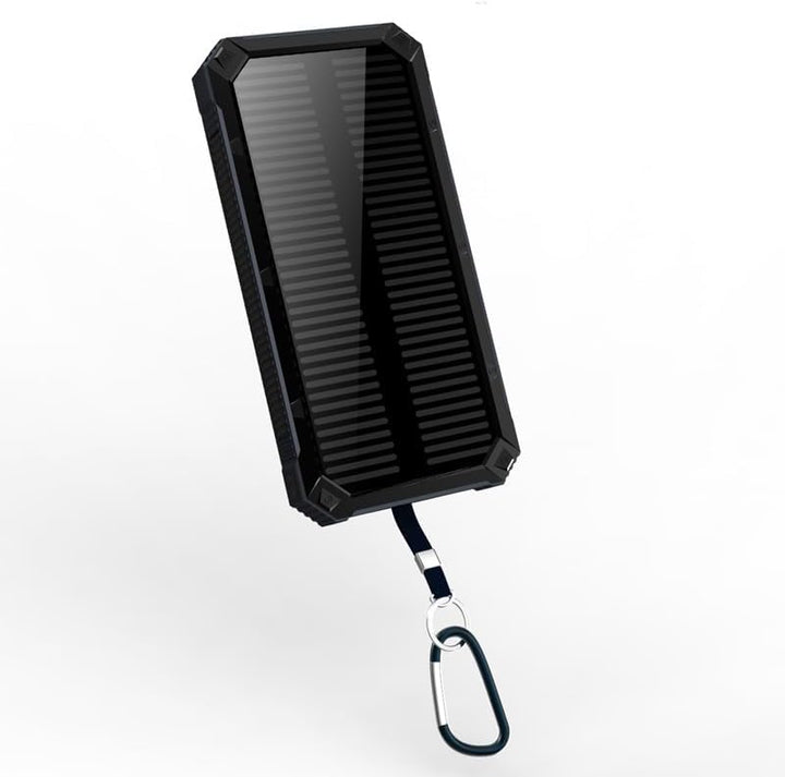 Solar Power Bank 20000mAh,Wasserdichtes Tragbares Powerbank Solarpanel mit 2 USB-Anschlüssen 1 Typ-C