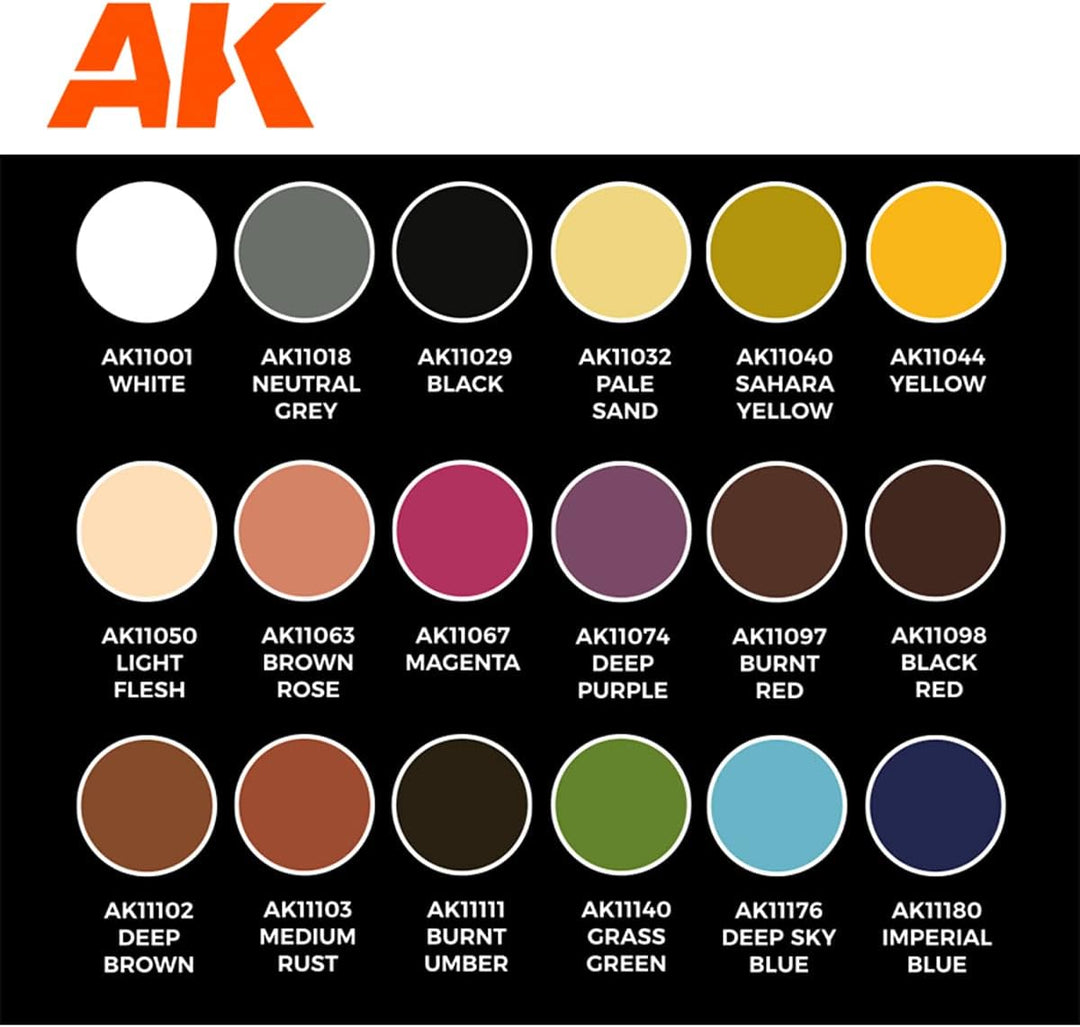AK Interactive 3G Acrylfarben-Set - Anime-Figuren Special Flesh and Skins von Keigo Murakami (AK1176