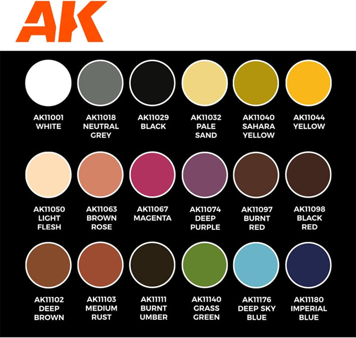 AK Interactive 3G Acrylfarben-Set - Anime-Figuren Special Flesh and Skins von Keigo Murakami (AK1176