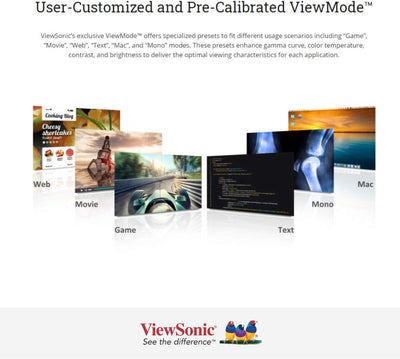 Viewsonic VX2458-C-MHD 60 cm (24 Zoll) Curved Gaming Monitor (Full-HD, FreeSync, 1 ms, 144 Hz, HDMI,