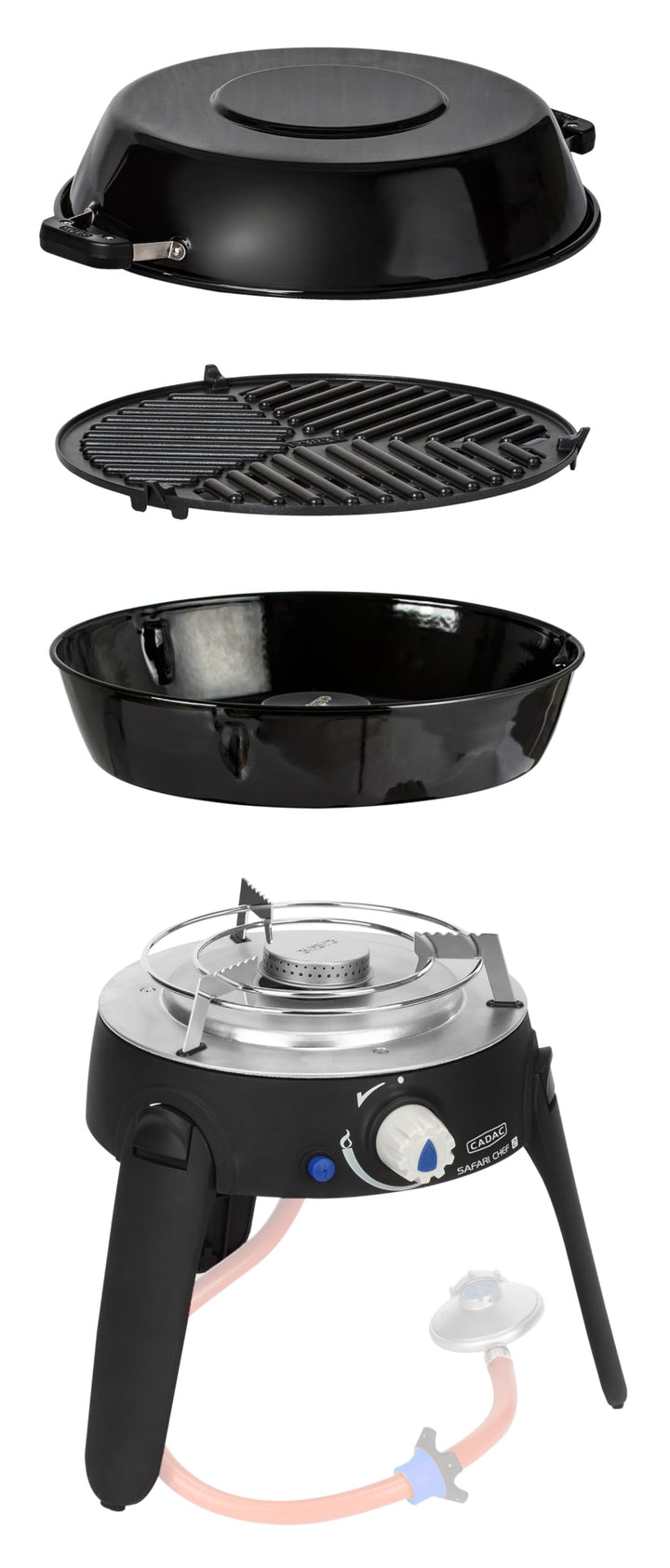 CADAC - Safari Chef 30 LP - Lite - 50mBar - Stahl - Alumimium - Kunststoff - Gas Barbecue 30 LP - Li