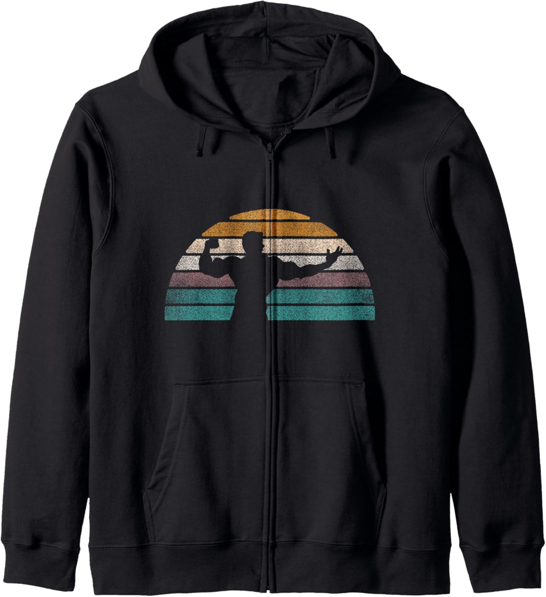 Retro-Fitnessstudio Fitness Bodybuilding Gewichtheben Kapuzenjacke