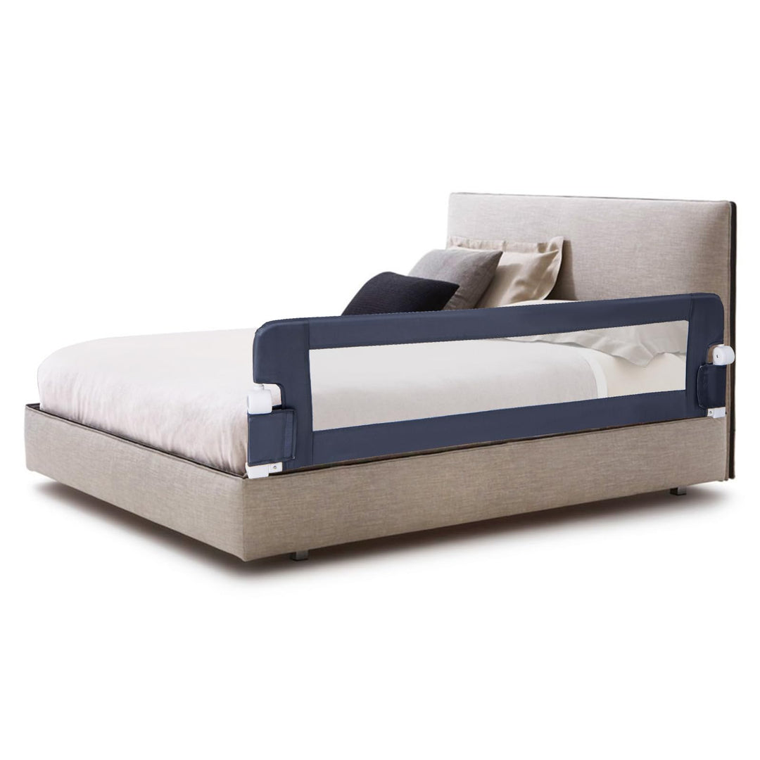 DREAMADE Bettgitter 150/120/105 cm, Kinderbettgitter Schutz, Kinderschutzgitter aus PP & Oxford, Bab