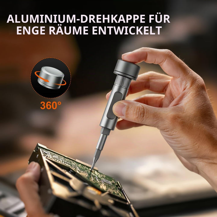76 in 1 Ratschenschraubendreher set,Schraubendreher Set Magnetisch Mit S2-Stahlbits Multi Bit-Min Sc