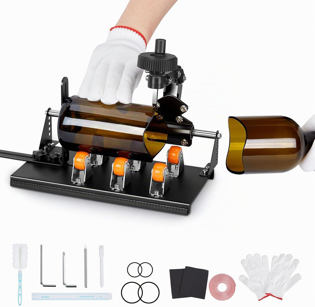 Glasflaschenschneider-Set, FIXM DIY Glasschneider für Flaschen mit verstellbarer Breite, DIY jeglich