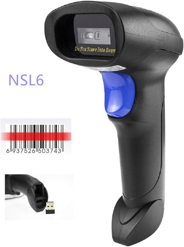 NetumScan Kabelloser CCD Barcode-Scanner, USB, automatischer Barcode-Leser, kompatibel für PC, Mac-
