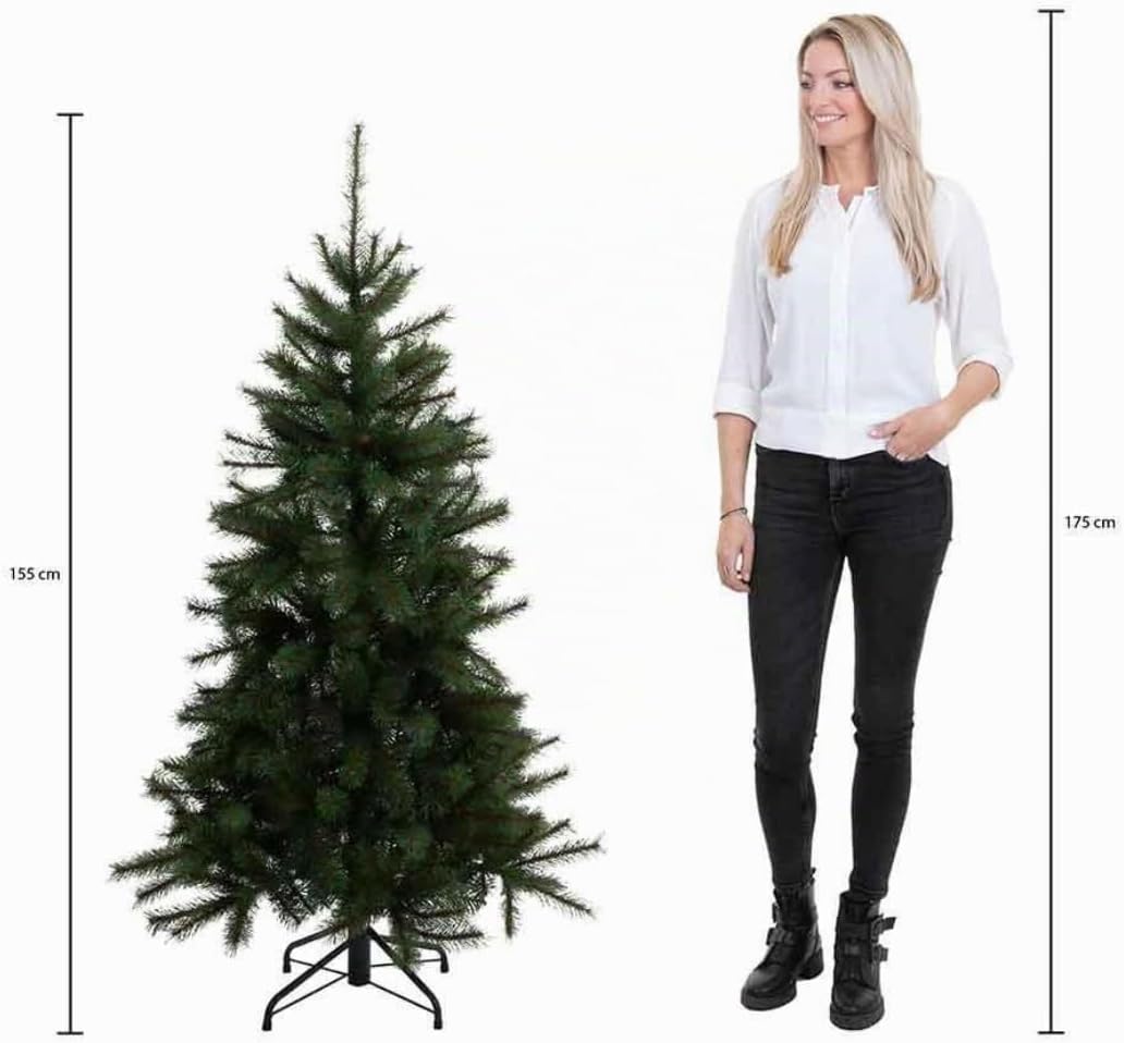 Triumph Tree Bristlecone Fir Christmas Tree Green – H 155 x D 99 cm 155 cm, 155 cm