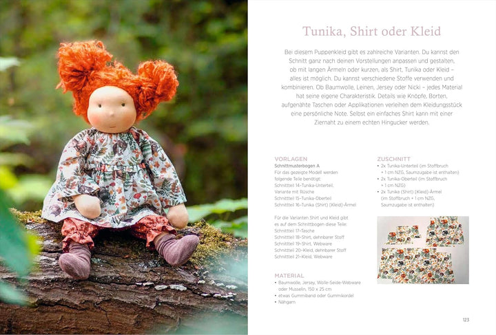 Nähbuch – Handgemachte Puppen im Waldorf-Stil: Körper, Kleidung und Accessoires nähen. Inklusive Sch