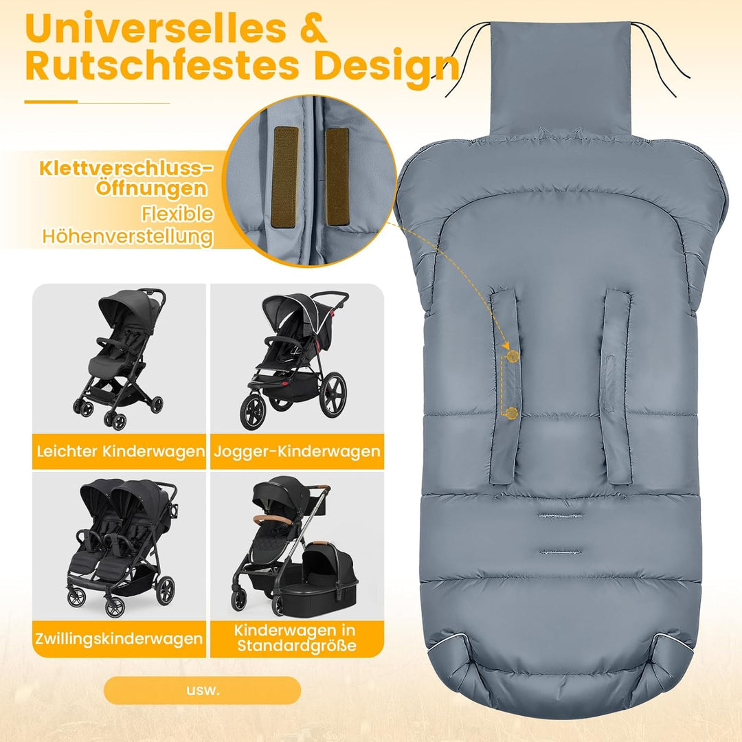 Orzbow Baby Fusssack Babyfusssack Winterfusssack Babyschale Buggy | Waschbar Verschliessbarer Baby S