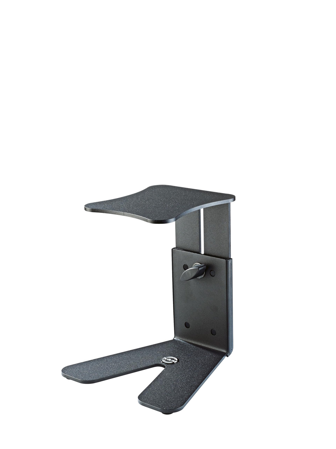 K&M 26772 Monitor Tischstativ Schwarz, Stahl - höhenverstellbare Ablage mit innovativem Design