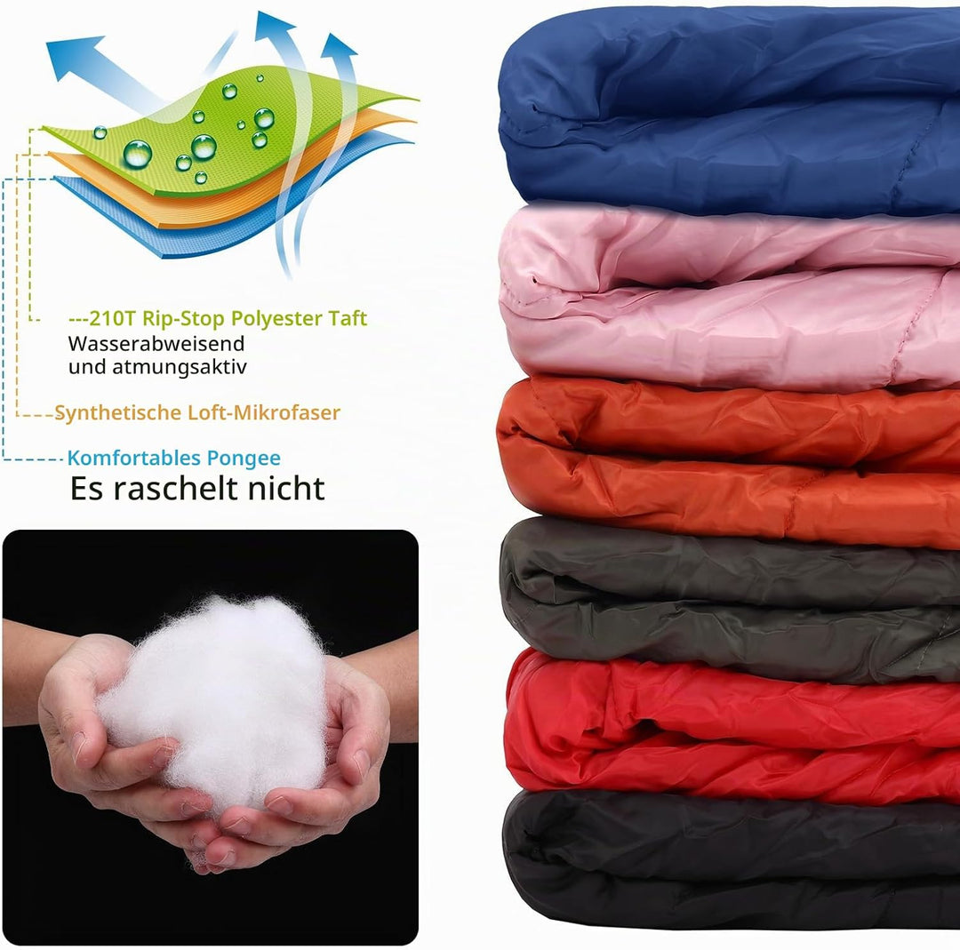 JAICOM Schlafsack - Kleines Packmass Deckenschlafsack, Sommerschlafsack 800g | Leicht &amp; Dünn Schlafs