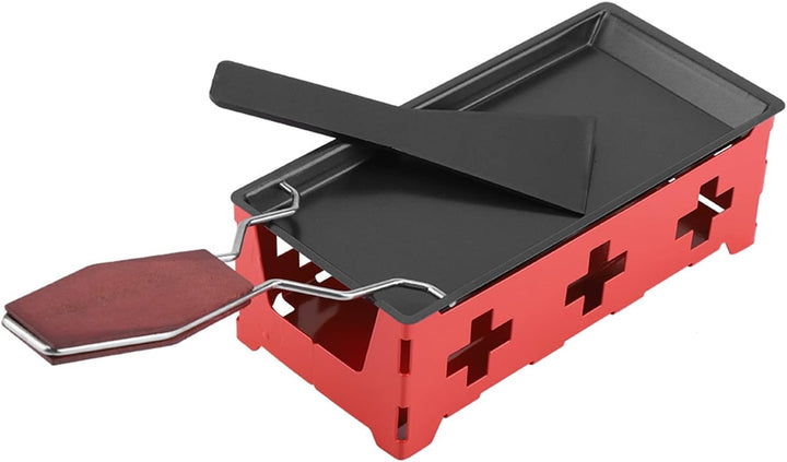 Käse Raclette Rotaster Tragbare Antihaft Backblech Herd Set Holzgriff Home Kitchen Grill Werkzeug mi