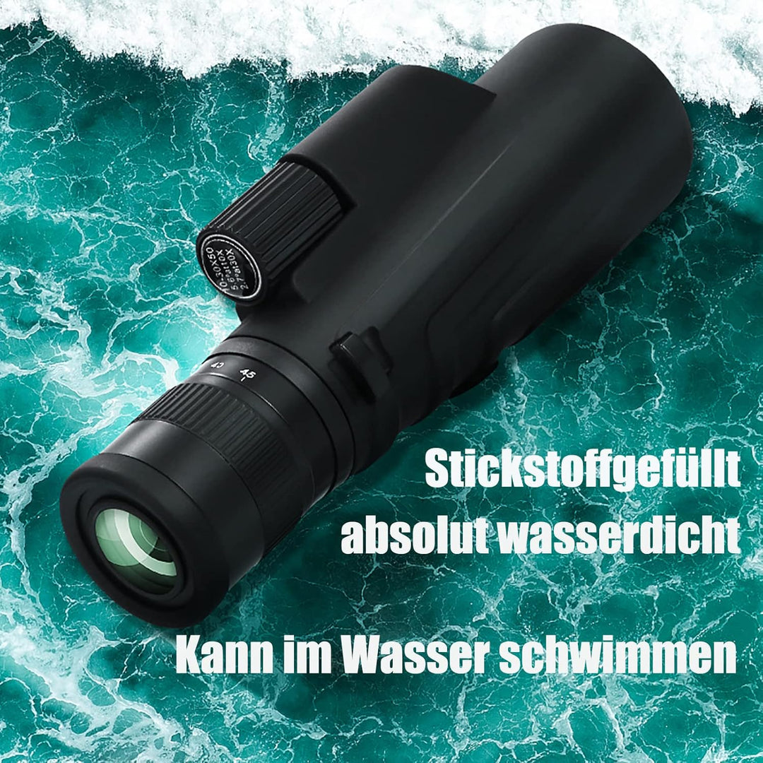 Monokular Teleskop 10-30x50 ED Zoom Monokulare Nachtsicht, IPX7 Stickstoffgefüllt und Wasserdicht mi