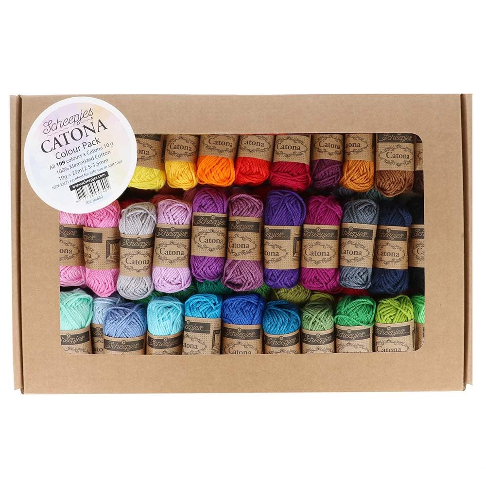 Scheepjes - Scheepjes Catona Garn Farbpackung - 109 Stück (1 Packung), Catona