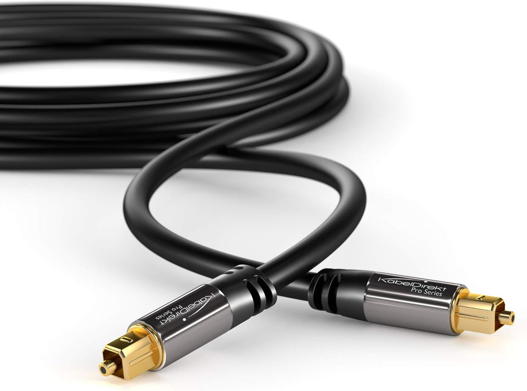 KabelDirekt - 3.5mm 2 Cinch Y Kabel - 3m - (3.5mm > 2 RCA, Klinke auf Cinch) - PRO Series &amp; Optische