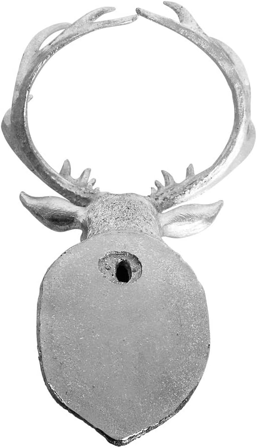 formano Wanddeko Hirschkopf, 34x23cm, Silber, Deko-Büste mit Geweih
