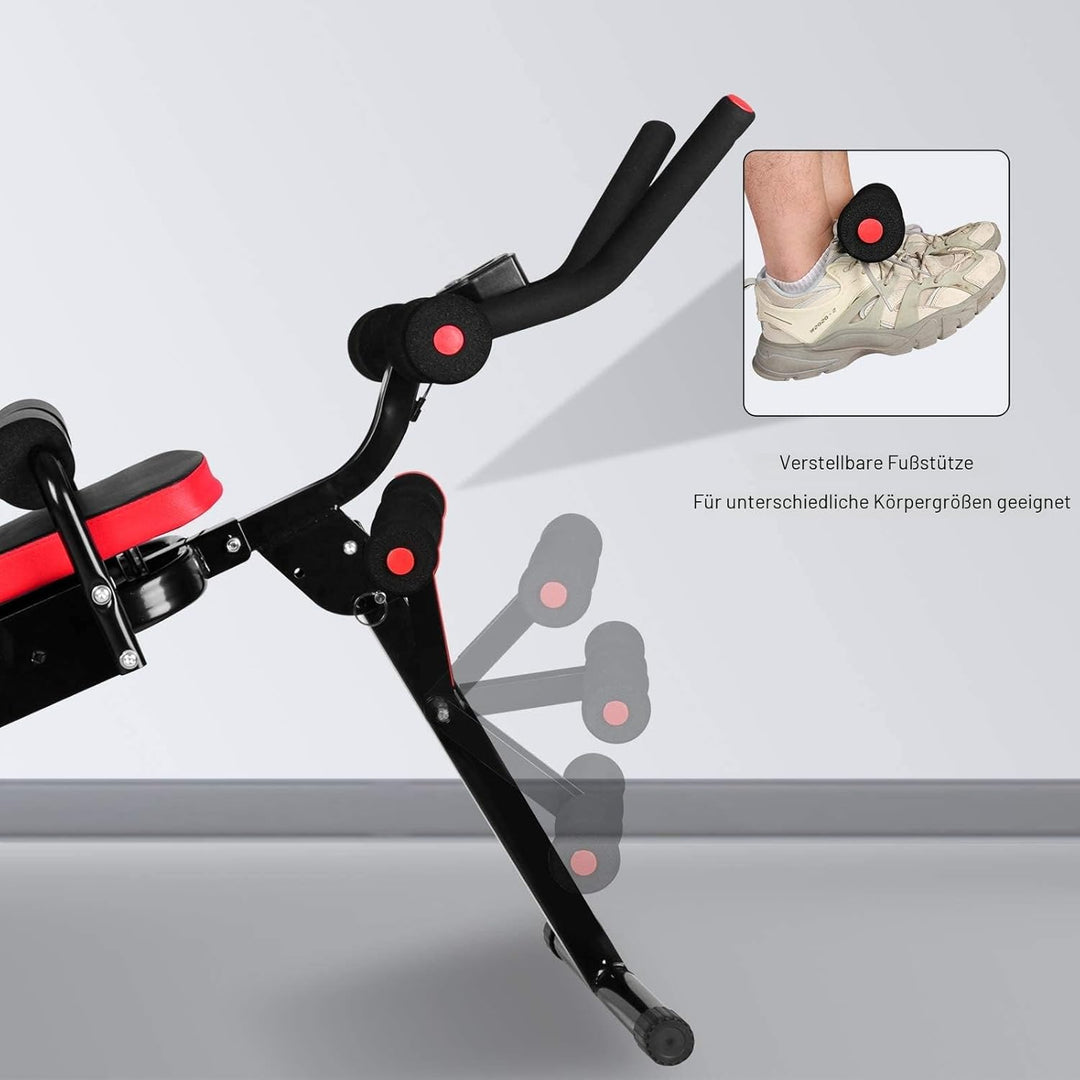 Bauchtrainer Faltbare Sit-Up-Bank, Bauchmuskeltrainer für Armtrainer Bauchtrainer Beintrainer und Rü