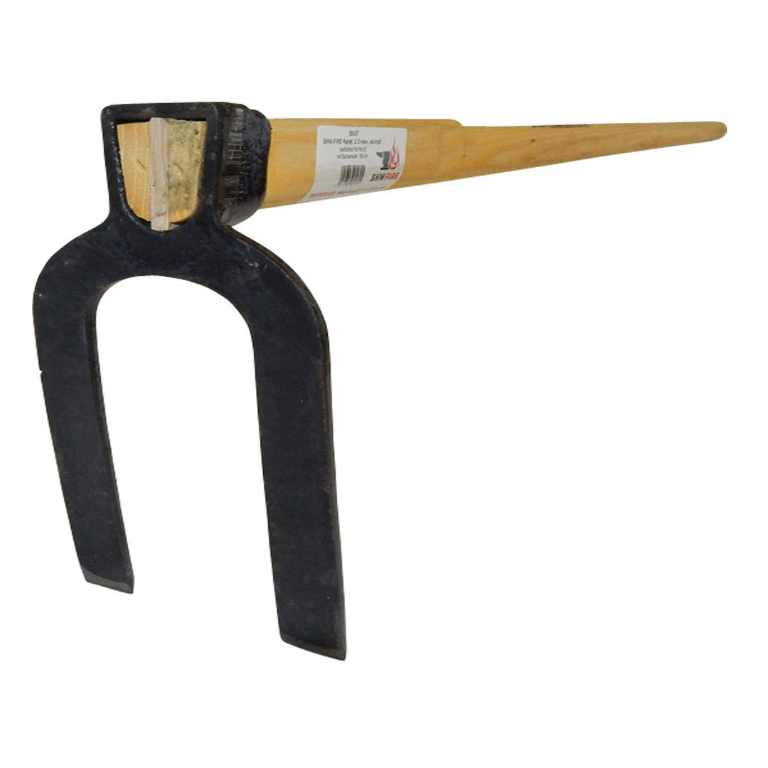 SHW-FIRE Karsthacke - Gartenhacke mit Zwei stumpfen Zinken, 135 cm Langer Eschenholzstiel - Ideal zu