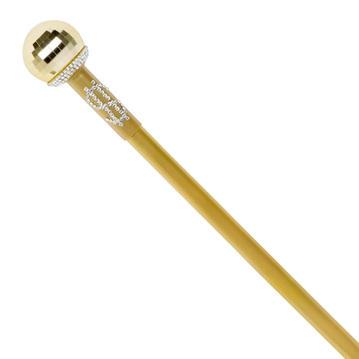 Boland 00492 - Pimp Stab, Gold mit Schmucksteinen, Kostümzubehör, Accessoire, Kostüm, Karneval, Mott