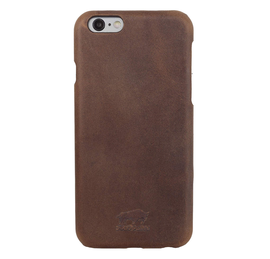 Solo Pelle iPhone 6 Plus / 6S Plus Ledertasche Backcover Ultra Slim Vintage Braun, Vintage Braun