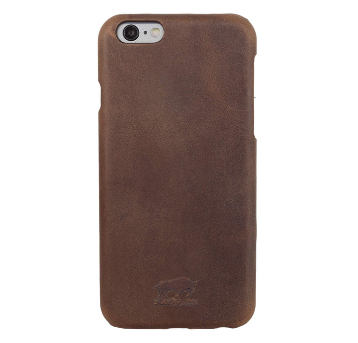 Solo Pelle iPhone 6 Plus / 6S Plus Ledertasche Backcover Ultra Slim Vintage Braun, Vintage Braun