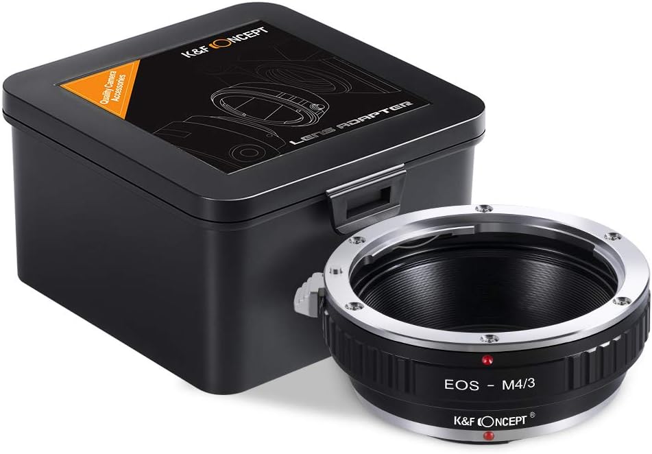 K&F Concept EOS-M4/3 Objektivadapter Objektiv Adapter Ring für EOS EF Objektiv auf M4/3 MFT Olympus