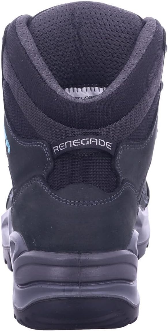 LOWA Renegade GTX MID Unisex Wanderstiefel Outdoor Goretex 43 EU Weit Grau, 43 EU Weit Grau