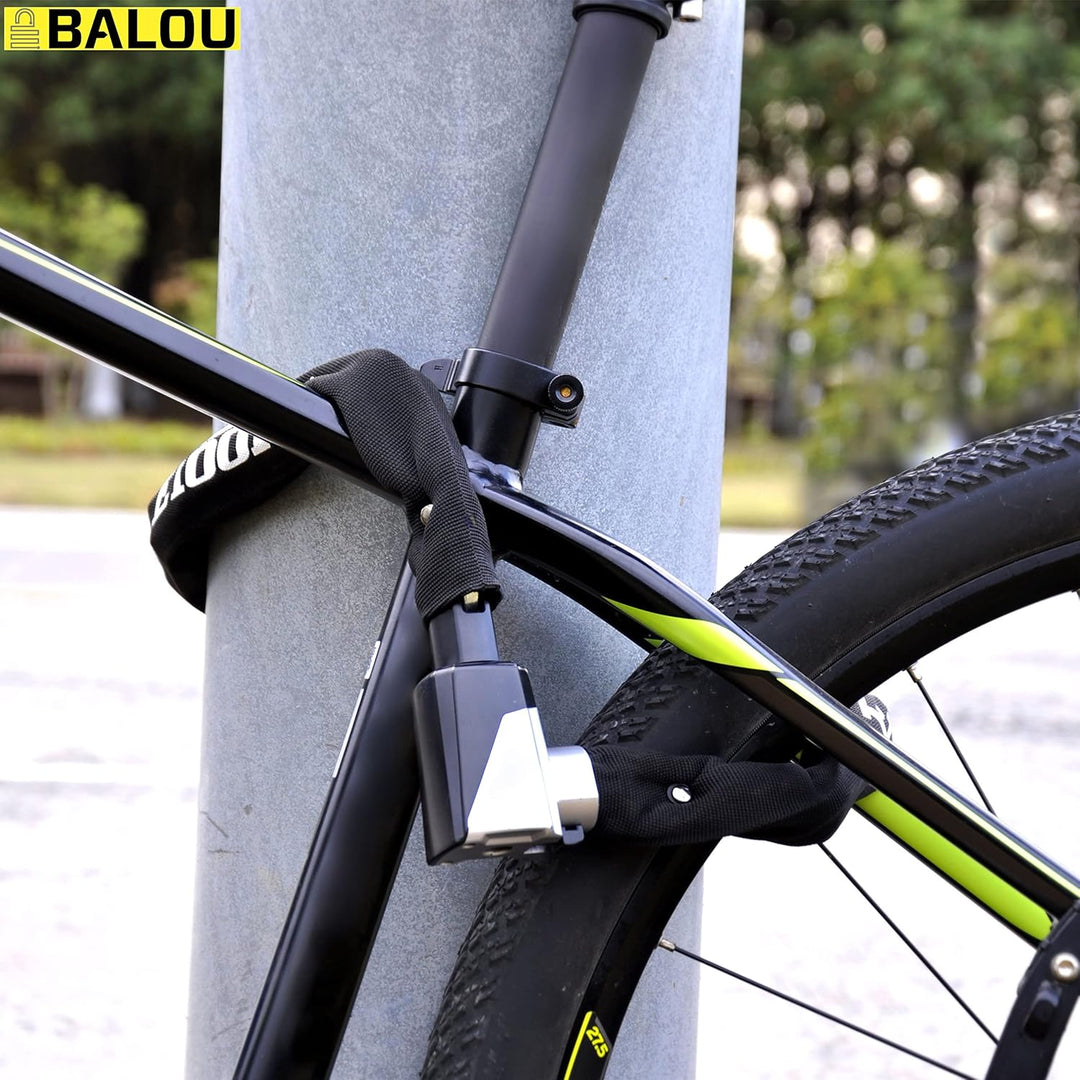 Kettenschloss Fahrrad 75 cm - Fahrradschloss Kette Sicherheitsstufe 10 - Motorrad Schloss Bike Lock,
