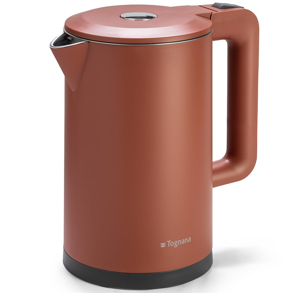 Tognana Iridea, kabelloser Wasserkocher 1,7 l, Kunststoff-Edelstahl, rot 1.7 Liter Rot, 1.7 Liter Ro