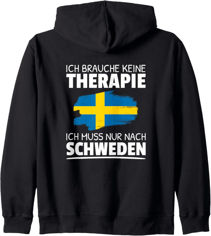 Ich Brauche Keine Therapie Ich Muss Nur Nach Schweden Kapuzenjacke