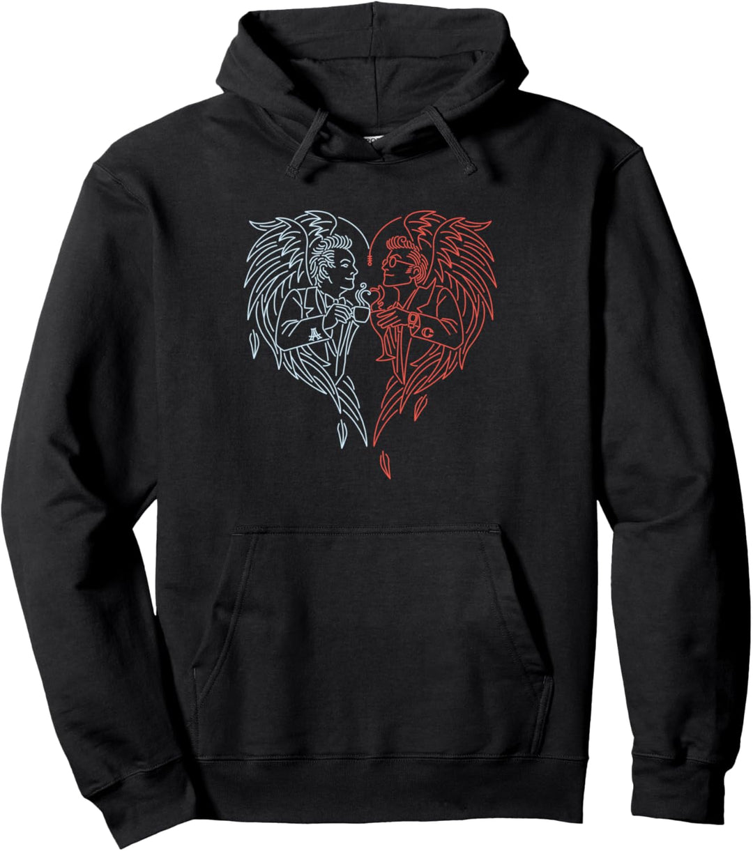 Good Omens - Ein Toast auf die Welt (blau und rot) Pullover Hoodie